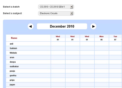 Attendance Management System Free Full Download